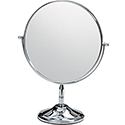 Double-Sided Chrome Round Mirror
