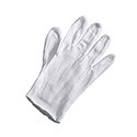 Heavy Inspection Gloves - Cotton/Polyester Blend - White