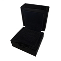 Ring Box - Glossy Veneer Black Wooden Box