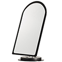 Black Acrylic Countertop Mirror with Swivel Base