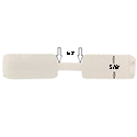 Barbell Jewelry Labels - White