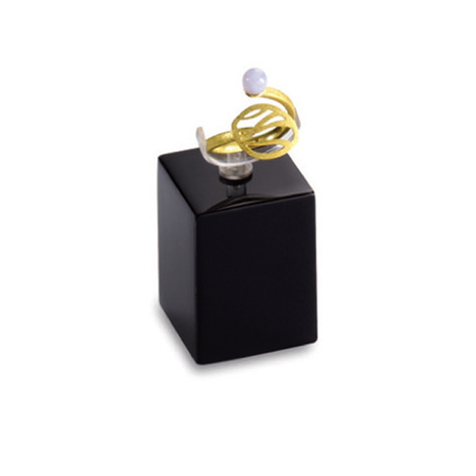 Medium Ring Stand Black Glossy Kassoy Jewelry Supply