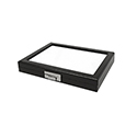 Glass Top Gem Display Box - Black - 7 5/8