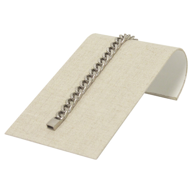 Wide Bracelet Ramp Natural Linen Kassoy Jewelry Supply