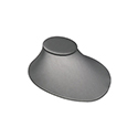 Steel Gray Leatherette Display Bust 6.75