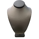 Large Bust - Leatherette Steel Gray